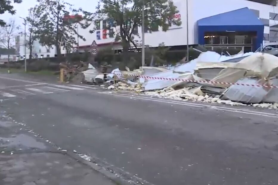 A depressão Kristin também deixou um rasto de destruição em Castelo Branco