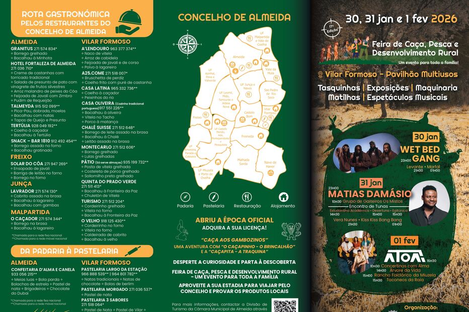 Feira de Caça, Pesca e Desenvolvimento Rural em Vilar Formoso de 30 janeiro a 1 fevereiro