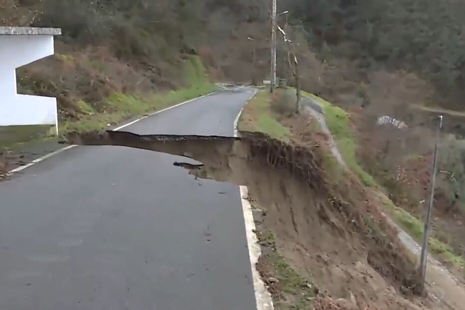 Deslizamento de terras em Cinfães deixou aldeia de Sabroso isolada