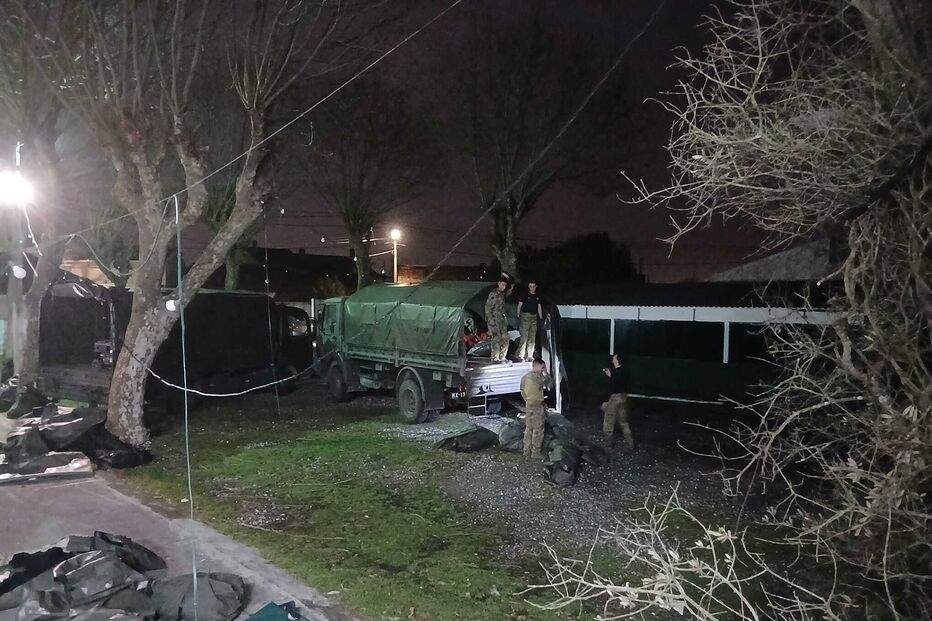 Exército apoia população da Marinha Grande após tempestade Kristin