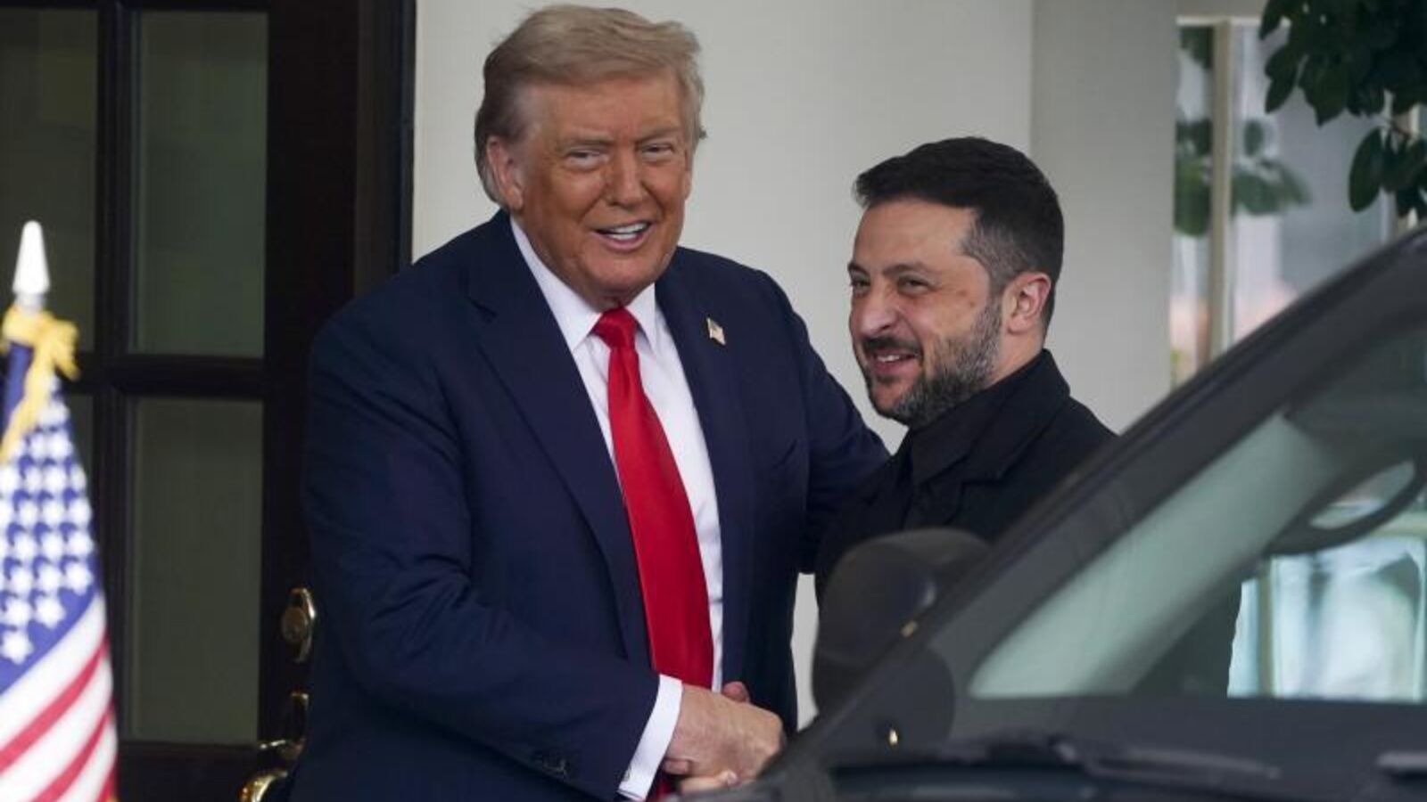 Trump e Zelensky num dos encontros entre ambos para tentar alcançar a paz