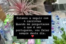 Carolina Deslandes ajuda vítimas das cheias em Leiria com bens alimentares