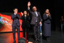 António José Seguro com a mulher e os filhos 