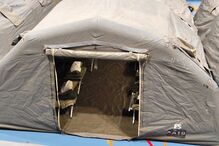 Está a ser montado um módulo de alojamento pelo Exército na escola de São Silvestre, em Coimbra