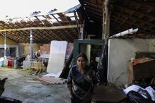 Madalena é uma das muitas pessoas afetadas pelo mau tempo em Leiria