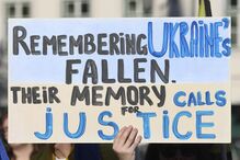 Ucranianos marcham em Lisboa