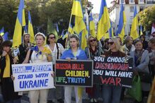 Ucranianos marcham em Lisboa