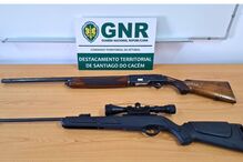 GNR apreende armas em Destacamento Territorial de Santiago do Cacém