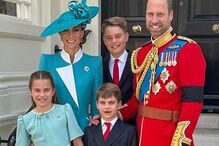 Kate e William com os filhos George, Charlotte e Louis