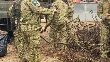 As Forças Armadas comtinuam no terreno a apoiar as vítimas da tempestade