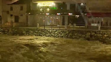 Rio em Alenquer cada vez mais próximo de galgar margens devido a chuva intensa