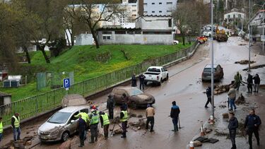 Mau tempo deixa Portalegre coberto de lama