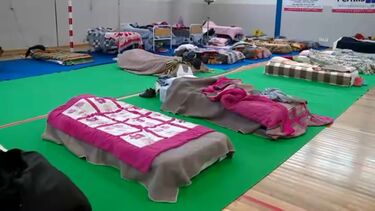 Pelo menos 24 pessoas desalojadas em Leiria pernoitam em pavilhão desportivo  