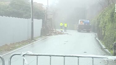 Habitação devoluta desaba devido ao mau tempo em Gaia 