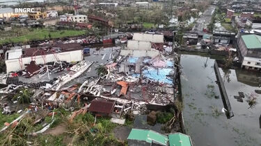 Imagens aéreas mostram a destruição provocada pelo ciclone Gezani em Madagáscar 