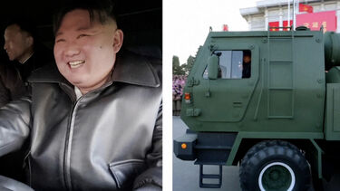 Kim Jong-un conduz lançador de rockets com capacidade nuclear
