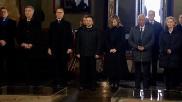 Líderes europeus marcam presença na cerimónia em memória das vítimas da guerra na Ucrânia