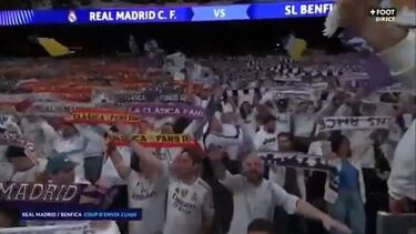 Adepto apanhado a fazer saudação nazi no Real Madrid-Benfica foi expulso do Bernabéu