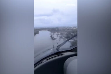 Imagens aéreas da Força Aérea e Marinha Portuguesa mostram áreas afetadas pelas cheias 
