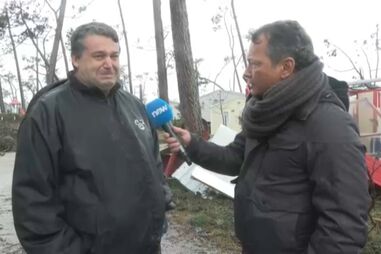 Pedro Mourinho no parque de campismo de São Pedro de Moel
