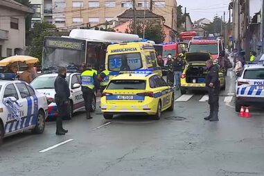 Dois feridos em acidente com autocarro em Rio Tinto