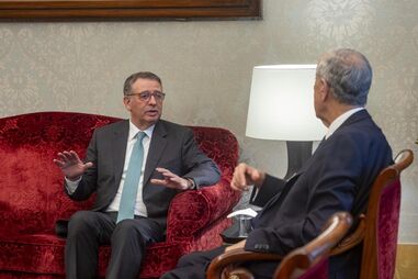 Marcelo recebeu Seguro no Palácio de Belém