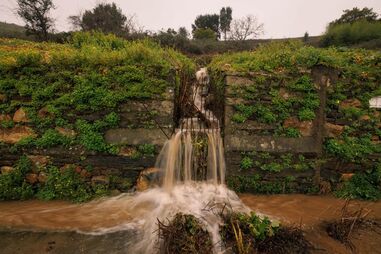 Mau tempo que se faz sentir em Valcovo, Mesão Frio, Vila Real