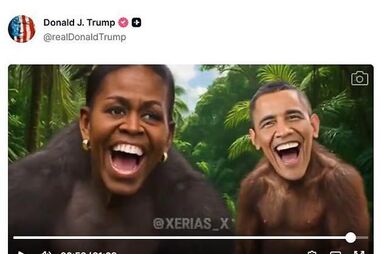 A publicação de Donald Trump