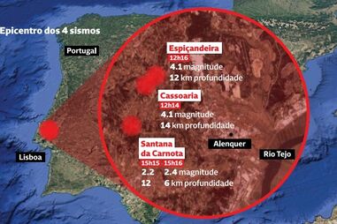 Dois sismos de 4.1 sentidos na região de Lisboa