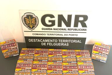 GNR apreendeu raspadinhas e haxixe