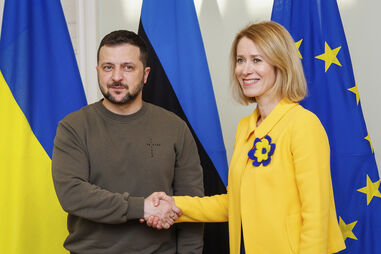Kaja Kallas com Volodymyr Zelensky