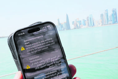 Turistas foram avisados por SMS em Abu Dhabi  e Qatar