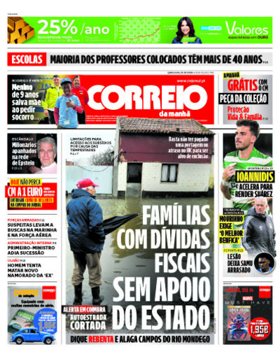 Capa de quinta-feira, 12 de fevereiro de 2026