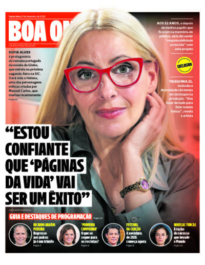 Capa de sexta-feira, 20 de fevereiro de 2026