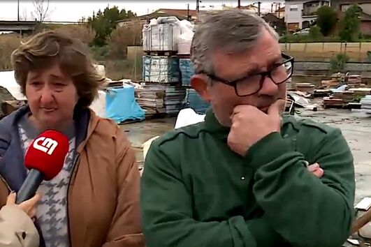 "Era o nosso ganha-pão”: família ficou sem negócio após tempestade Kristin destruir armazém  