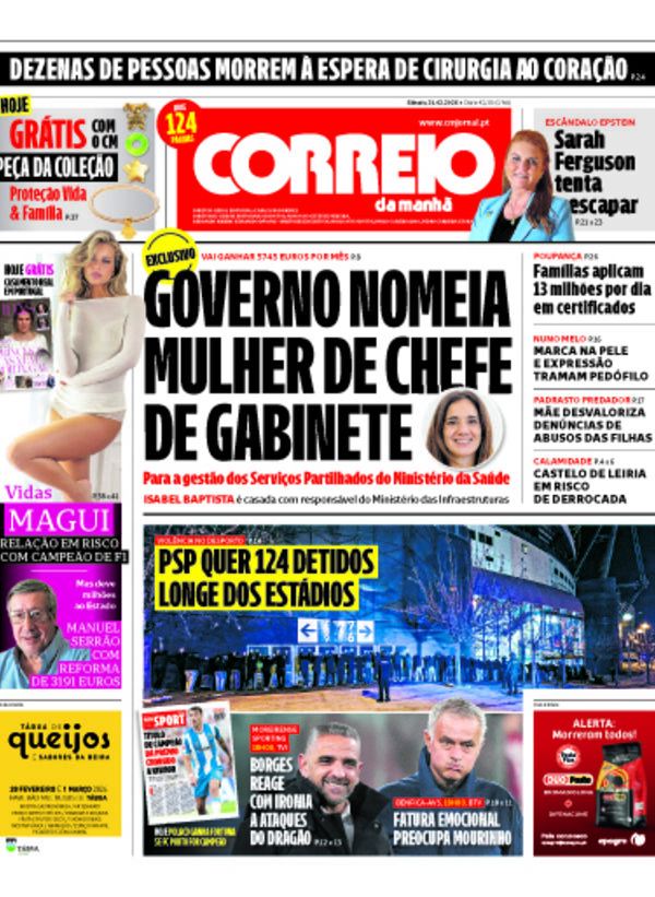 Capa do jornal