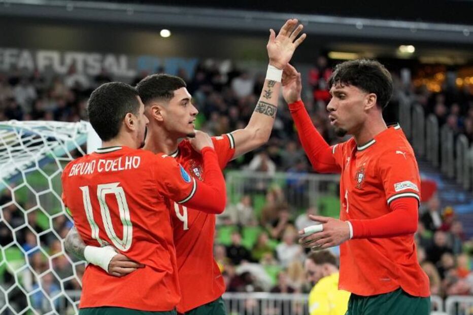 Portugal vence Bélgica e segue para as meias-finais do Campeonato da Europa de futsal