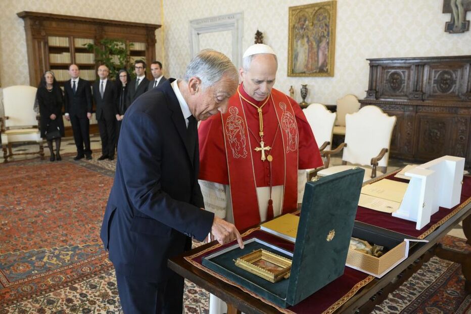 Marcelo reuniu-se a sós com o Papa Leão XIV durante 25 minutos 