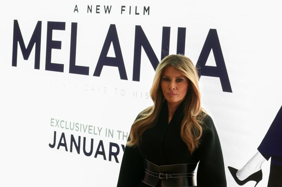 Melania Trump num filme sobre a sua vida, em janeiro