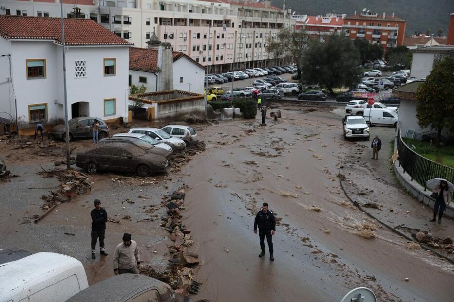 Moradores e empresários de Portalegre fazem contas aos danos do 'mar de lama' 