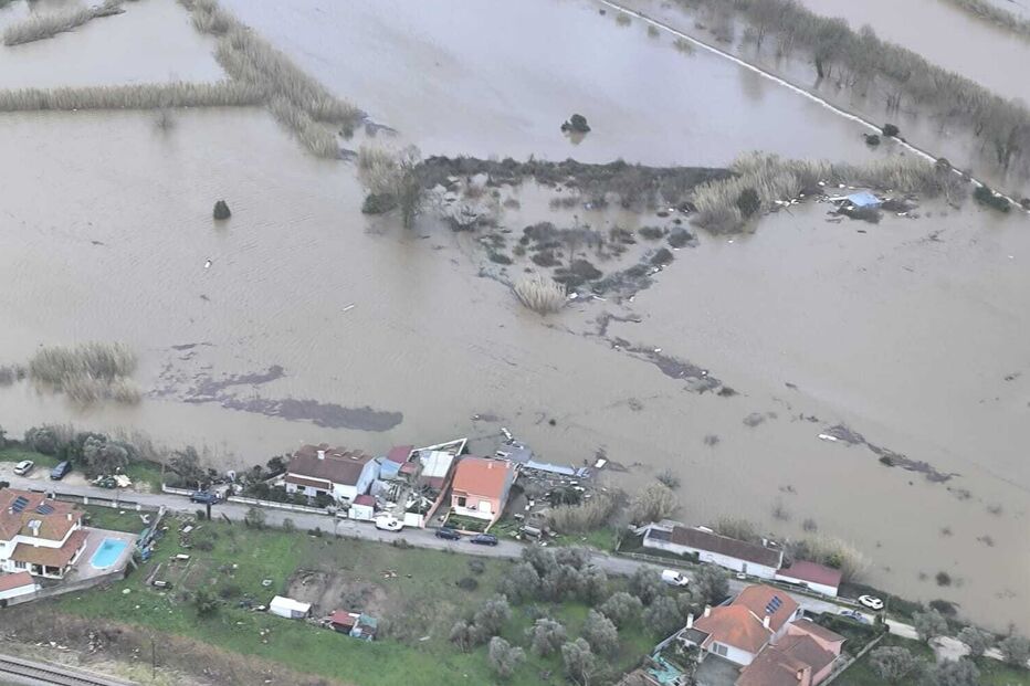 Cheias em Portugal: Força Aérea divulga imagens aéreas das áreas afetadas