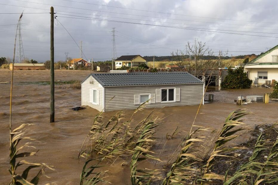 Cheias em Azambuja: casas inundadas na Lezíria do Tejo