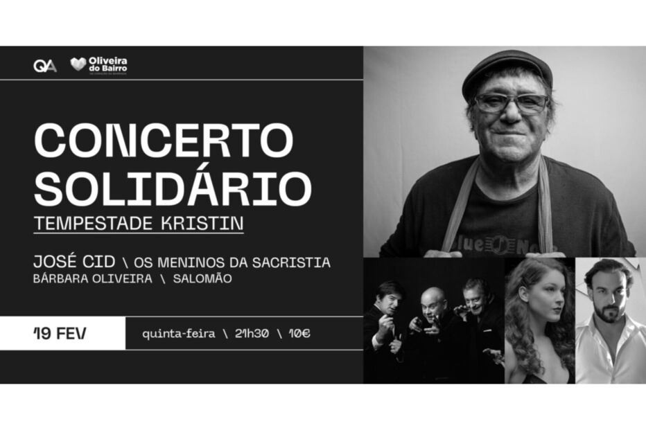 Oliveira do Bairro promove concerto solidário com José Cid e outros artistas