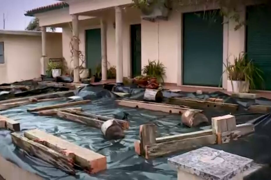 Casa de Albertino é mais uma das que ameaça ruir em Leiria devido ao mau tempo