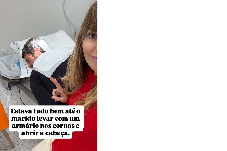 Diogo Amaral sofre acidente doméstico e leva pontos na cabeça