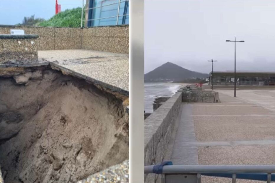 Câmara de Caminha alerta para risco de derrocada do Paredão de Moledo