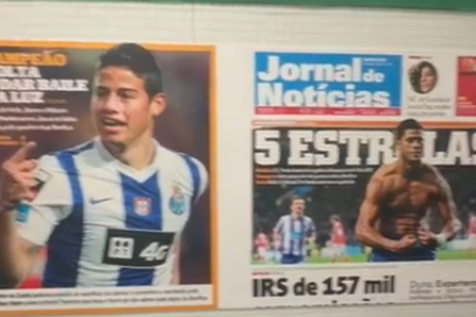 FC Porto com provocação decorou balneário do Sporting com capas a enaltecer conquista dos dragões