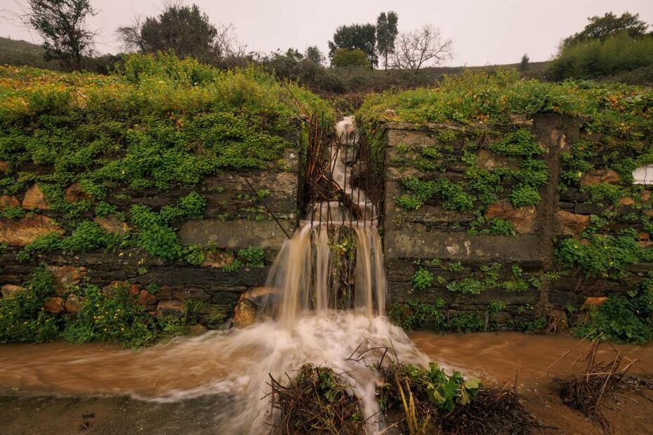 Mau tempo que se faz sentir em Valcovo, Mesão Frio, Vila Real