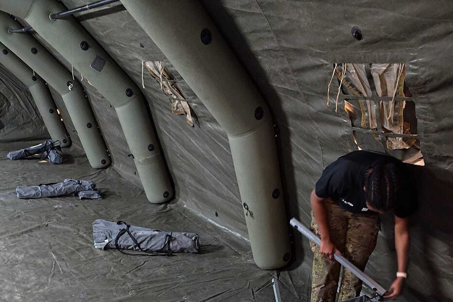 Está a ser montado um módulo de alojamento pelo Exército na escola de São Silvestre, em Coimbra