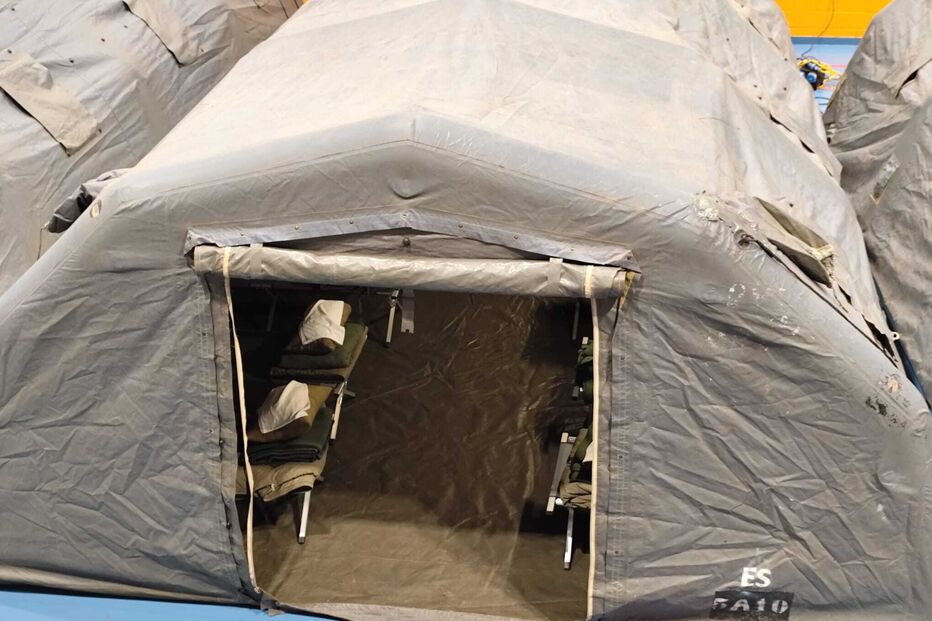 Está a ser montado um módulo de alojamento pelo Exército na escola de São Silvestre, em Coimbra